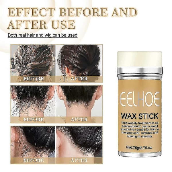 3st Styling Wax Stick Collection Broken Hair Artifact Hårvaxsticka Professionella Hårstylingstillbehör för Män och Kvinnor