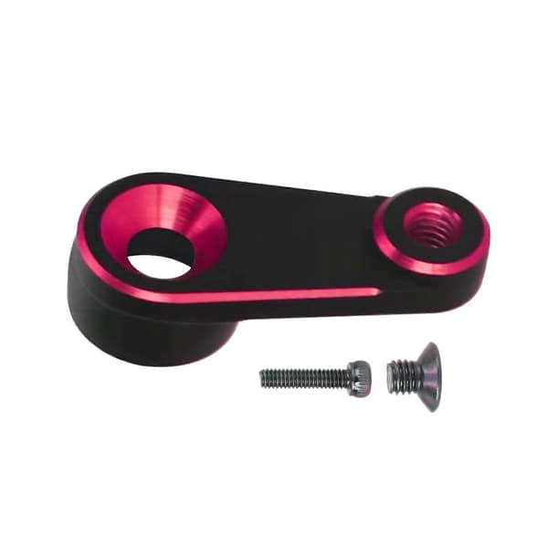 RC-styrearm i aluminiumslegering med skruer, RC-tilbehør, holdbar erstatning Rose Red
