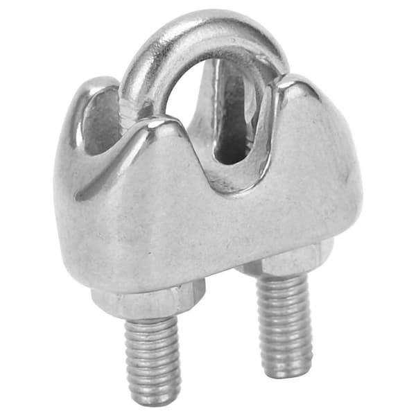 Praktisk og smuk 15 stk. 1/16 wirekabelklemme tomme M2 rustfrit stål wirekabelklemme U-bolt sadel