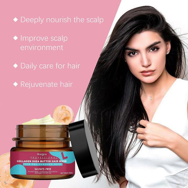 Begränsad tid!! Keratin Hårmask - Reparerar och vårdar frissigt, torrt hår, återställer glans, Keratin Hårmask