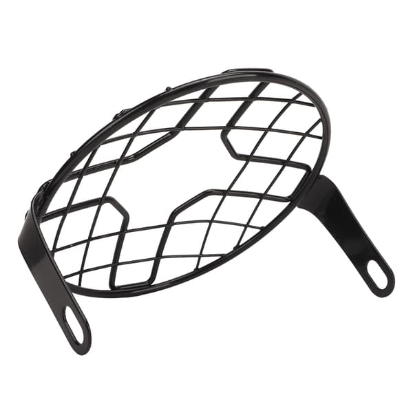 Motorcycle Headlight Guard Grill Headlight Mesh Grill Cover Universal for Motorcycle with 6.5 Inch Headlight Cross Section