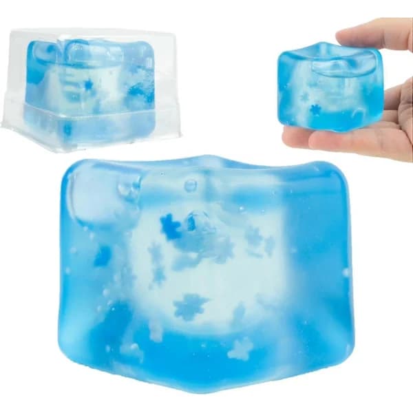 Isbit Squishies, Tpr Gennemsigtig Isbit Mochi Squishy Fidget Legetøj Stressbolde Stressreducerende Legetøj Tryklegetøj Mini Squishies Til Gave 2 Stk