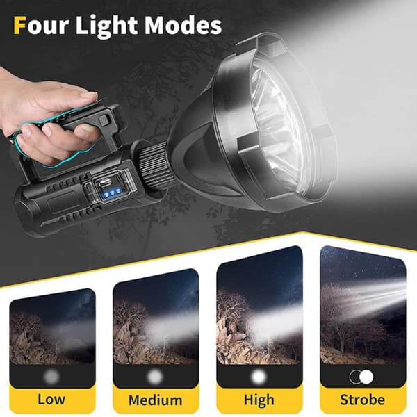 Flashlight 200000 Lumens Rechargeable, 200000 Lumens Flashlight, Strongest Flashlight, World's Strongest Flashlight, Flashlight 200000 Lumens (Large)