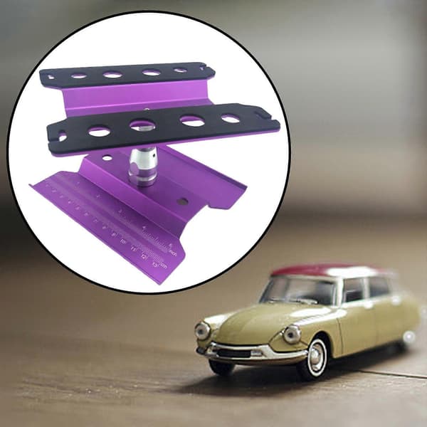 RC Bil Arbeidsstativ Arbeidsstasjon Aluminiumslegering 360 Graders Rotasjon Løftemodell Violet