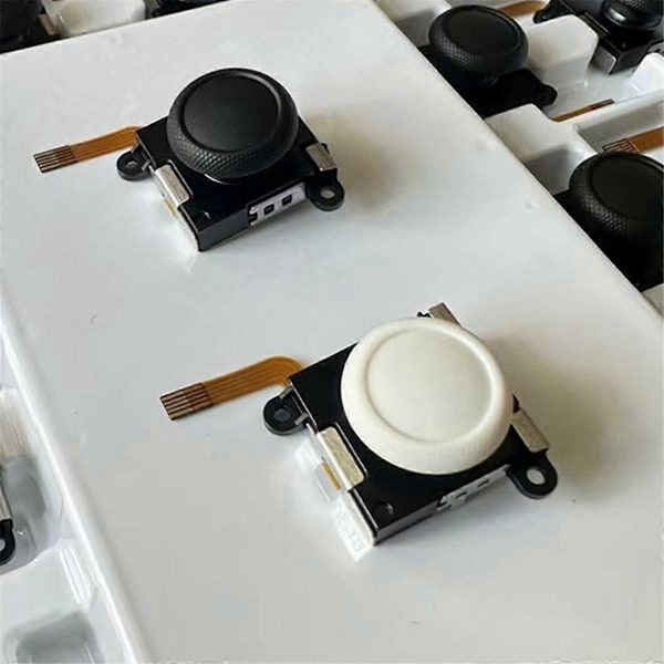 För Switch Lite Hall Elektromagnetisk Joystick 3D Analog Joystick för Switch JoyCon Hall Rocker Vit