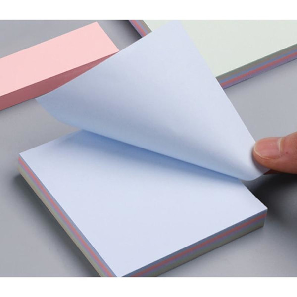 Superklæbrige post-it noter, sticky note-kuber, genanvendelige sticky notes, vandtætte sticky notes
