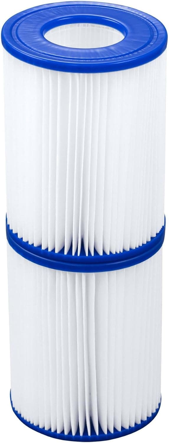 Bestway Flowclear Type II filterpatron, Bestway pool- og spafilter, Nem installation, Poolrensningsfilter, 2-pak