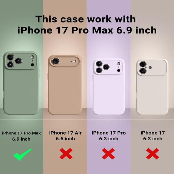 MagSafe-kompatibelt skal för iPhone 17 Pro, flytande silikonskal med mikrofiberfoder (röd) [ZHE] iPhone 17 Pro iPhone 17 Pro Rouge