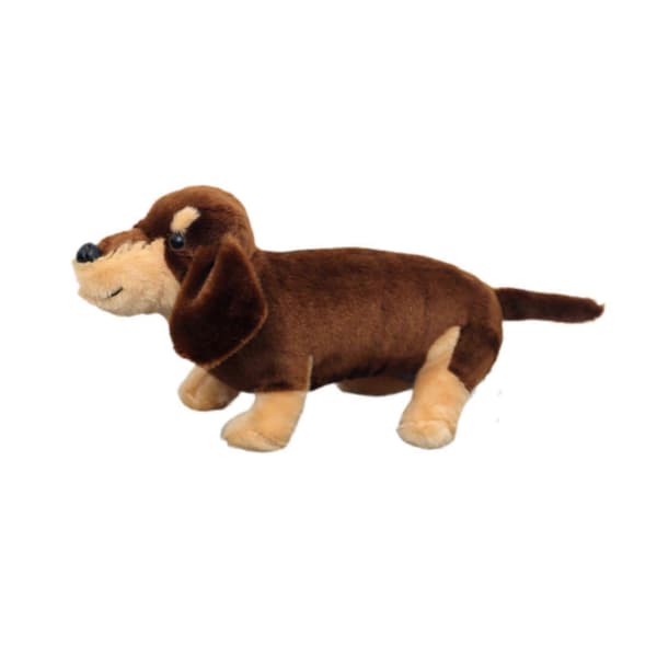 Söt gosedjur hund soffa prydnader tecknad rolig dekoration gosedjur Brown 30cm