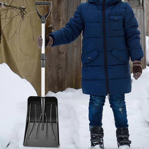 36 cm Snøskuffer for barn Liten snøskuffe Barnespade Plast Bærbar snøskuffe for biloppkjørsel, hage, camping 26s