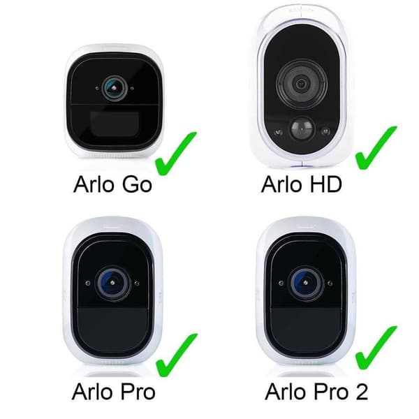 /#/(4-pack) Inomhus/utomhus säkerhetskamera väggfäste justerbart takfäste för Arlo Arlo Pro och andra kompatibla modeller (vit)/#/