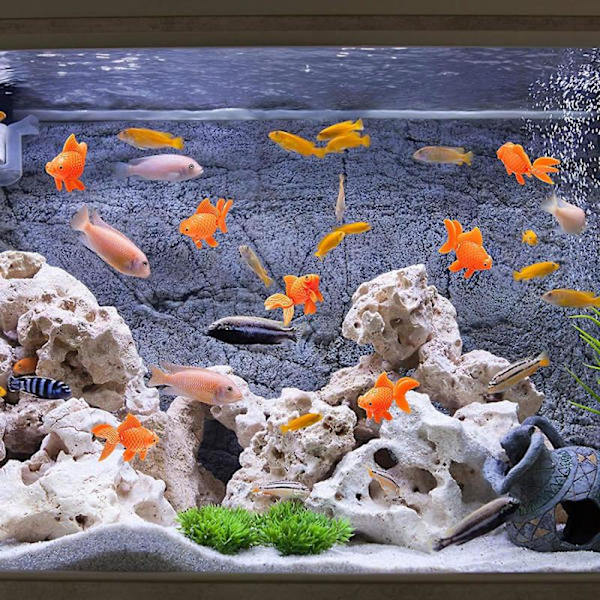 15 Realistic Artificial Aquarium Fish Plastic Fish Decoration
