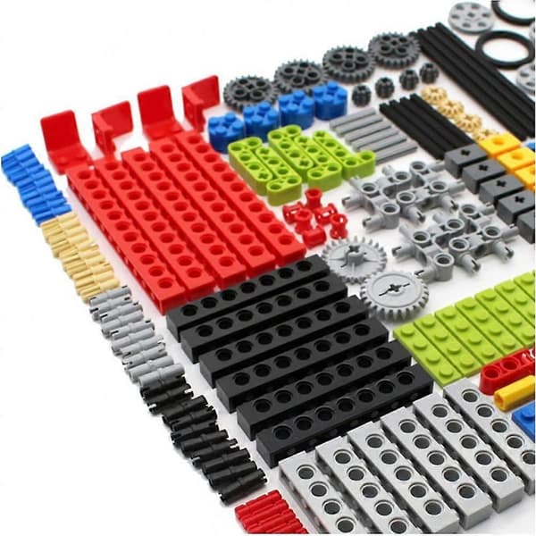 182 delars växel- och axelset för Technic-delar Kompatibelt med Technic-delar, DIY-växelsortimentspaket (lyftarm, stift, axlar, kopplingar) DCS MTQ