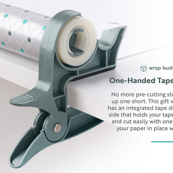 Tape Holder, ABS Gift Wrap Table Clips with Tape, ZQKLA