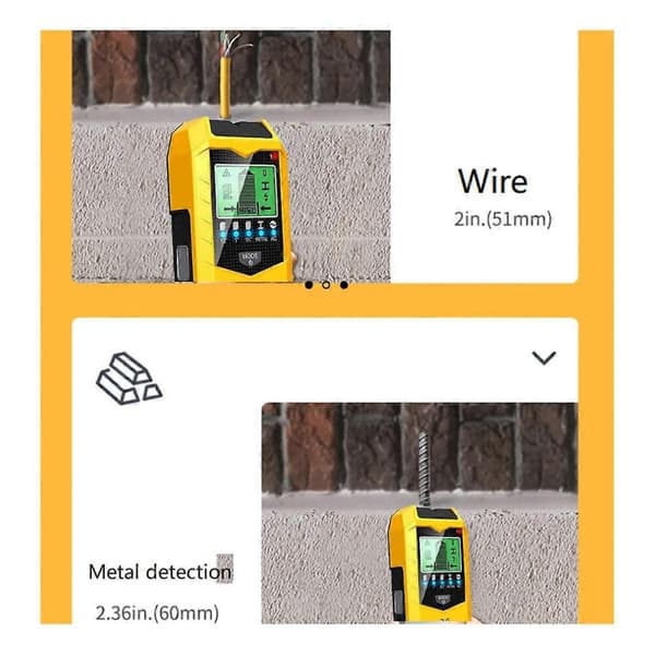 Stud Finder Wall Scanner, 5-in-1 Upgraded Accuracy LCD Display Wall Wood Metal Stud Finder Detector, Stud Sensor Beam Finder