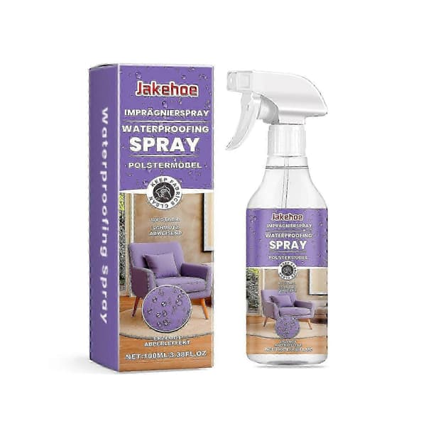 Vandtæt Stofspray til Møbler - 100 ml Plet-, Vandafvisende, Nem Anvendelse, Langvarig Beskyttelse til Polstring, Gardiner, Hynder
