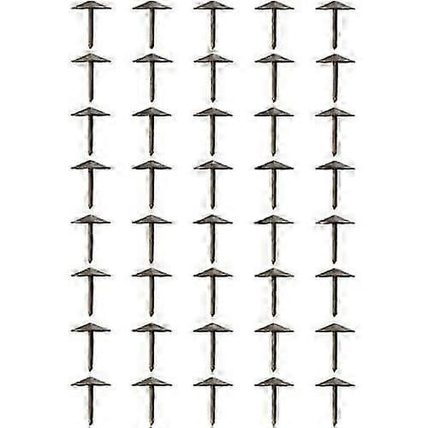 2026 Egnet 40 dekorative messing søm, 12x12mm, bronze finish.