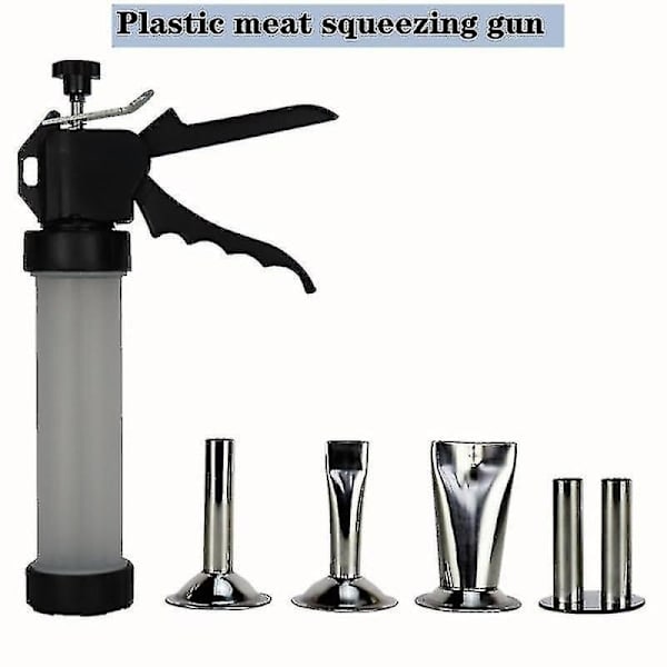 Jerky Maker Gun Med 4 Rustfrie Munnstykker Hwy[HK]