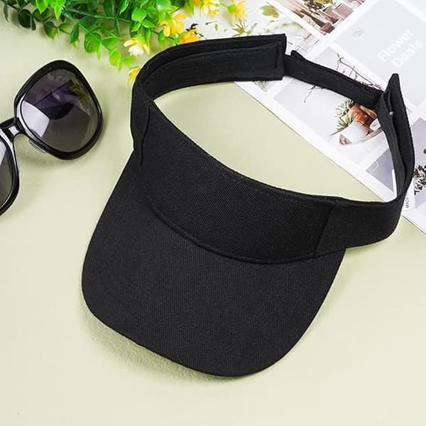 Unisex Visirhette Solhatt Golf Tennishette med Solvisir Baseballhette Baseballhette Justerbart Visir for Menn og Kvinner