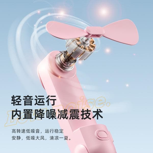Håndholdt mini sammenklappelig ventilator, USB bærbar lille ventilator, udendørs kontorventilator