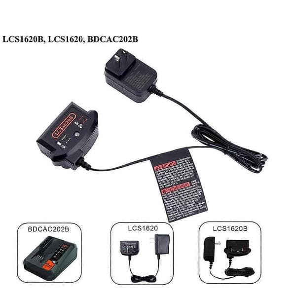 20V MAX Lithium Batterioplader Erstatning for Black Decker LCS1620B, 20Volt Li-Ion Batteri LBXR20 LBXR20-OPE US Stik
