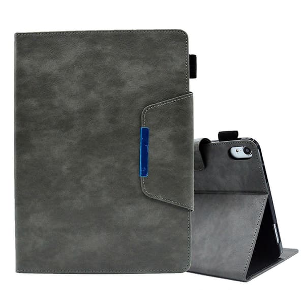 Semsket skinnveske til iPad 10. generasjon 10.9 2022 Grey