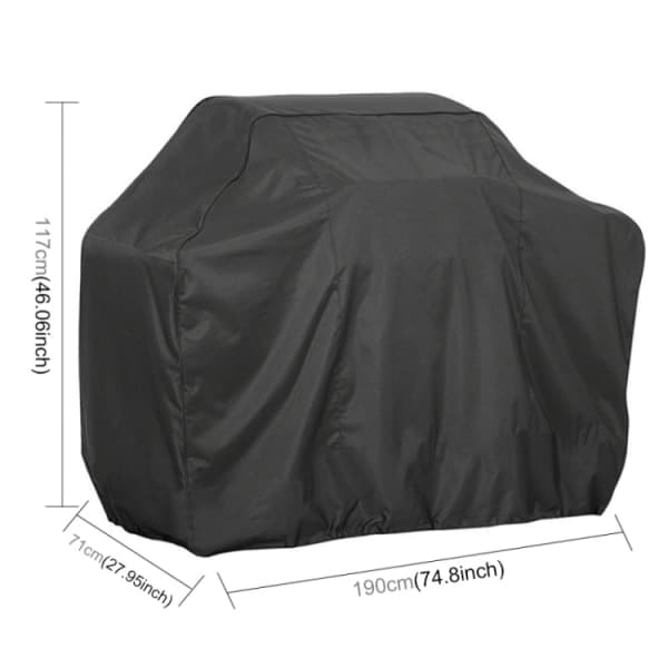 Grillöverdrag 190x70x117cm - Skyddar mot väder och vind