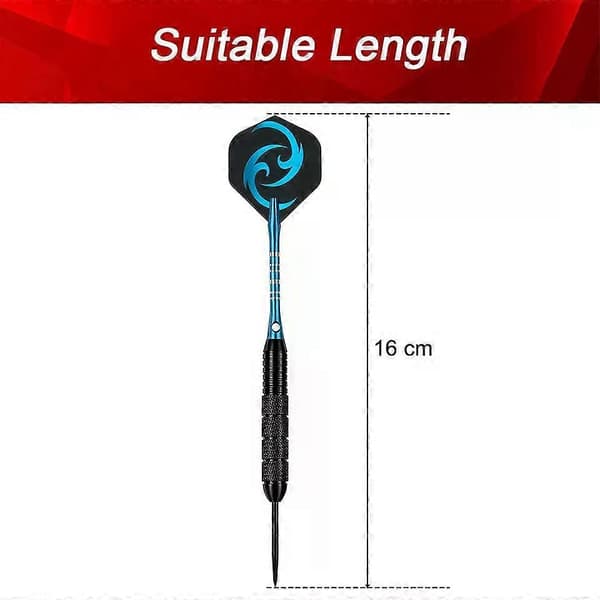 6-pak 24g Dartpile Steeldart Professionelt Stål Darts Sæt Rustfrit Stål 16 cm