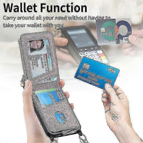 2025 iPhone 15 Plus -kotelo PU-nahkaisella suojakuorella Black