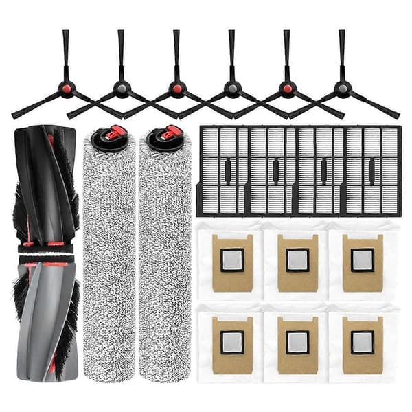 For Eufy Omni E25 / E28 Støvsuger Reservedel Støvsuger Hovedbørste Rullebørste Sidebørste Støvpose Filter (19 stk)