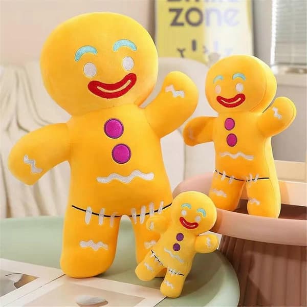 Kawaii pepperkakemann-plysjdukke sofa 30cm