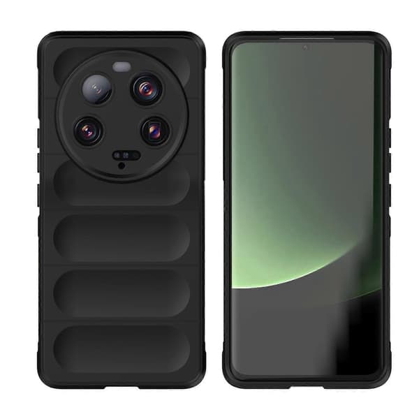 TPU + flanell mobilskal för Xiaomi 13 Ultra Black