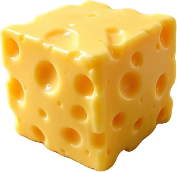 Cheese Cube Squishy, Fake Cheese Squeeze Block Calming Fidget Toys for Adults Square-5cm