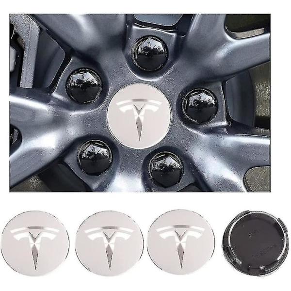 Tesla Model3/x/s/y Hjulkapsel Navkapsel Navkapsel Modifieringstillbehör Silver