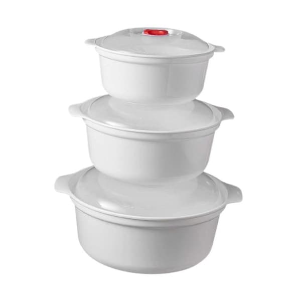 3 Microwave Safe Bowls with Lids, Practical Microwave Safe Appliances for Small Kitchens.