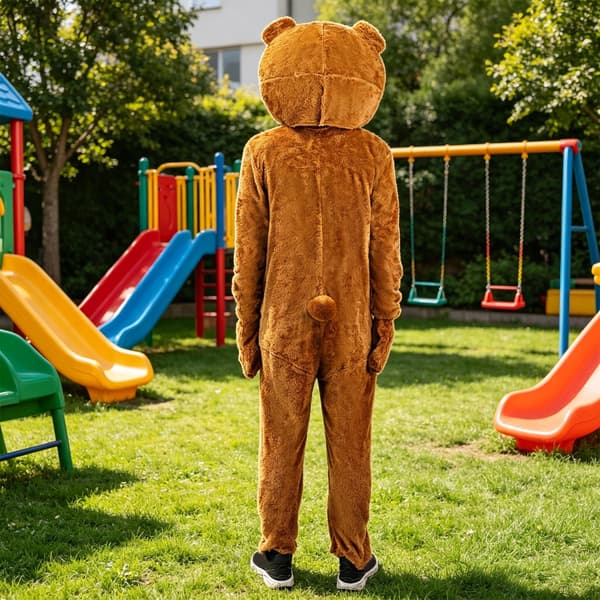 Bjørnemaskotkostume til voksne, plys-bjørnekostumer, bjørnedragter til Halloween