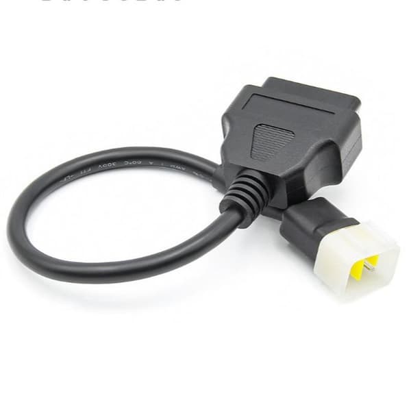 6-pins til OBD 16-pins adapterkabel Motorsykkel Feildeteksjon Kontakt for Delphi