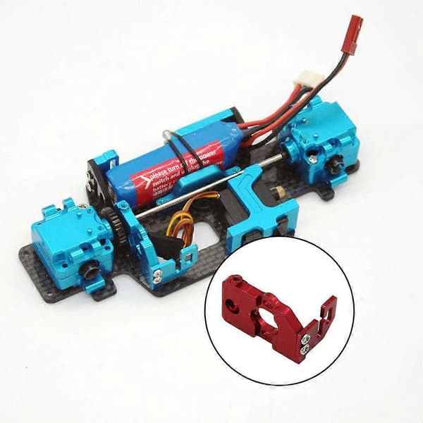 1:28 RC Motorfesteholder i aluminiumslegering for K989 Bil Crawler Tilbehør Red