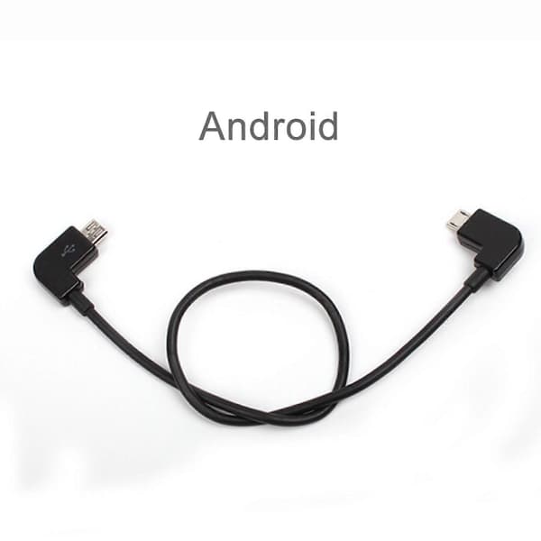 Praktisk og vakker 2 stk Micro USB-kabel fjernkontroll OTG-linje for DJI Mini Mavic Pro Air Mavic 2 E