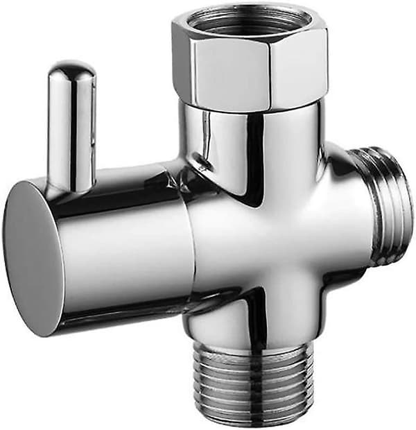 3-vägs omkastare, omkastare, g 1/2, massiv mässing, dusch, adapter, omkastare, koppar, krom
