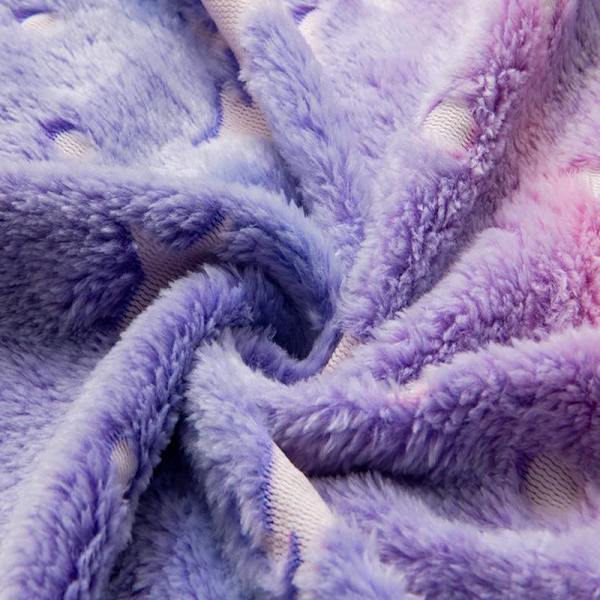 Oversized hettegenser med hette - Filt_MGF Purple