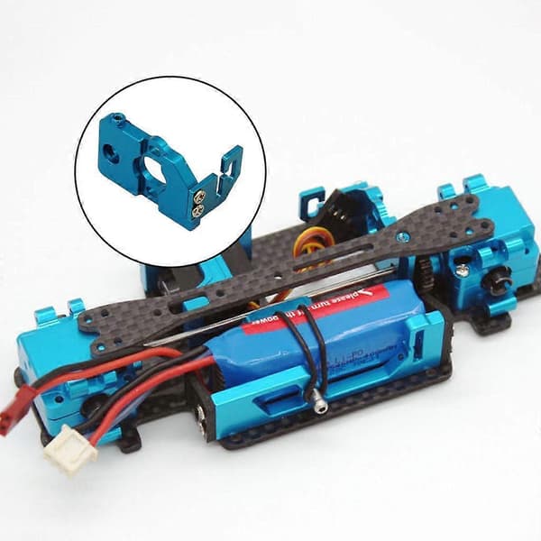 1:28 RC Motorfesteholder i aluminiumslegering for K989 Bil Crawler Tilbehør Blue