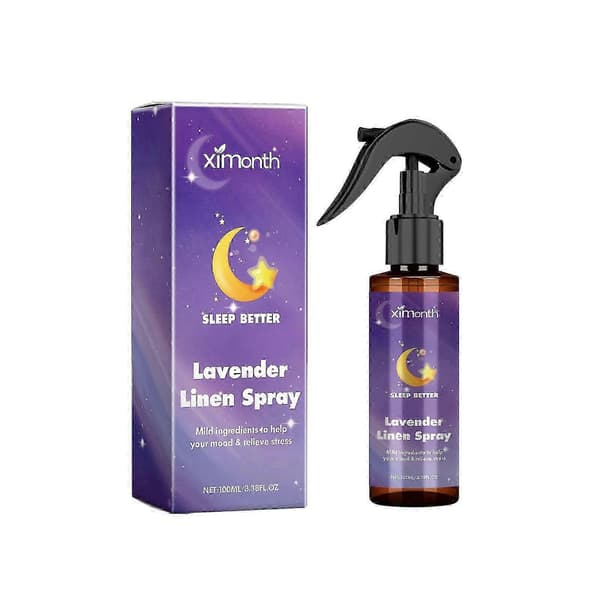 Ximonth Lavendel Æterisk Olie Søvnspray - Hjælper Med Hurtig Søvn, Frisk Rummet Op Og Lindrer Træthed