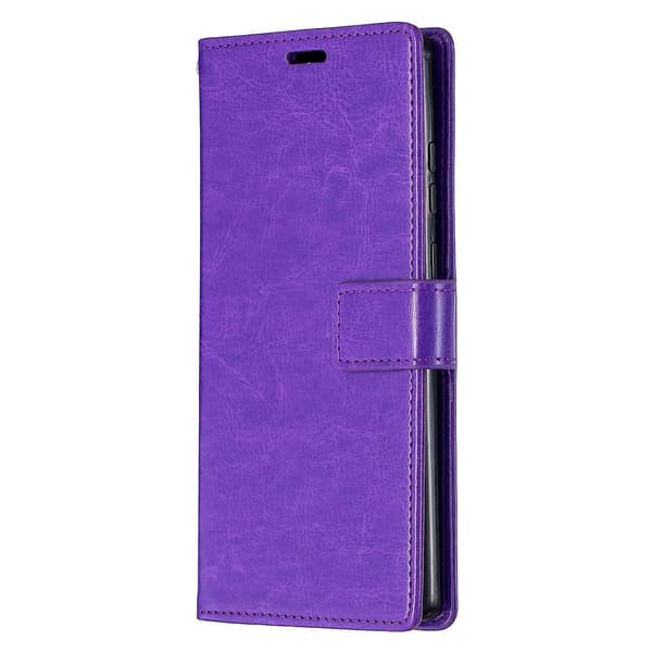 Til Samsung Galaxy A32 4G læderetui med holder til Galaxy A32 4G Purple