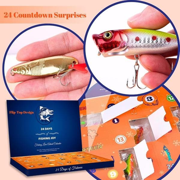 Julfiske blindbox, kalender blindbox, 2024 het blindbox, julklapp till män