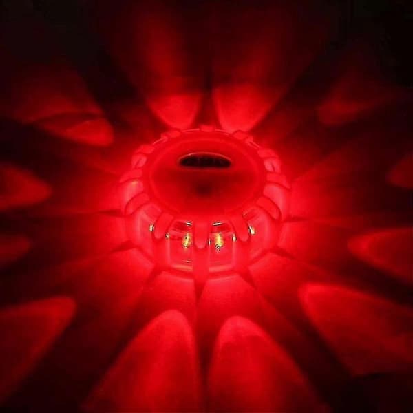 4-pak Vejside Nød LED Blinkende Advarselslys Sæt med Beacon Diske 1Pcs