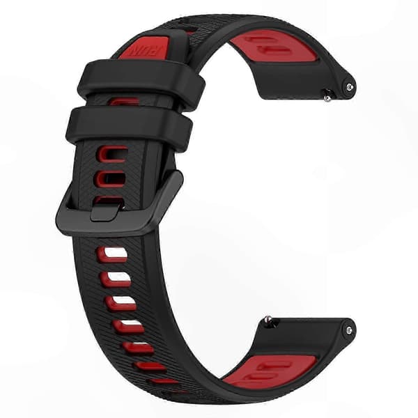 Dobbeltfarvede 18 mm silikone urremme til Forerunner 265S erstatningsrem Multicolor Style G