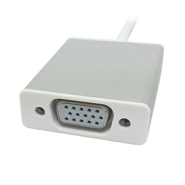 Praktisk og smuk USB-C USB 3.1 Type C til VGA 1080p HDTV-adapterkabel til 2015 ny 12 tommer Macbook - Sølvfarve
