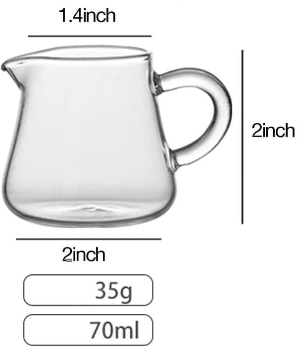 4 kpl minilasikermakonetta kahvalla, 2 oz - 4pcs