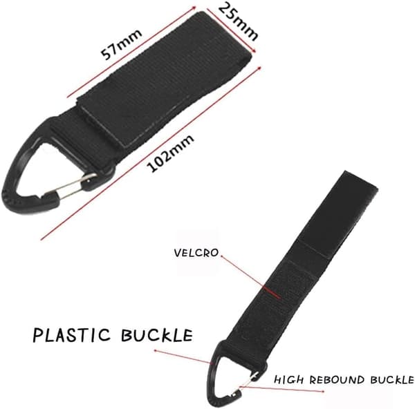 4 st taktisk nylon, taktisk karbinhake, hängande Molle